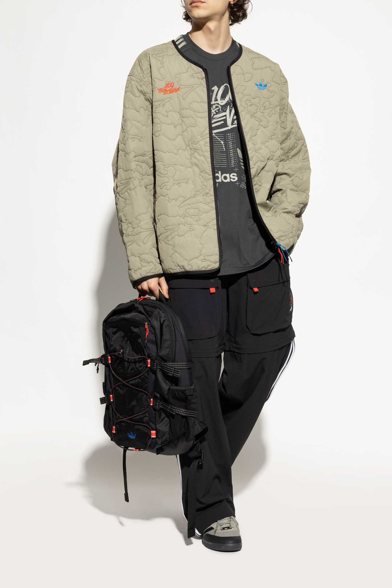 ree♡ adidas Originals kurtka WOVEN TT ZIP kolor czerwony